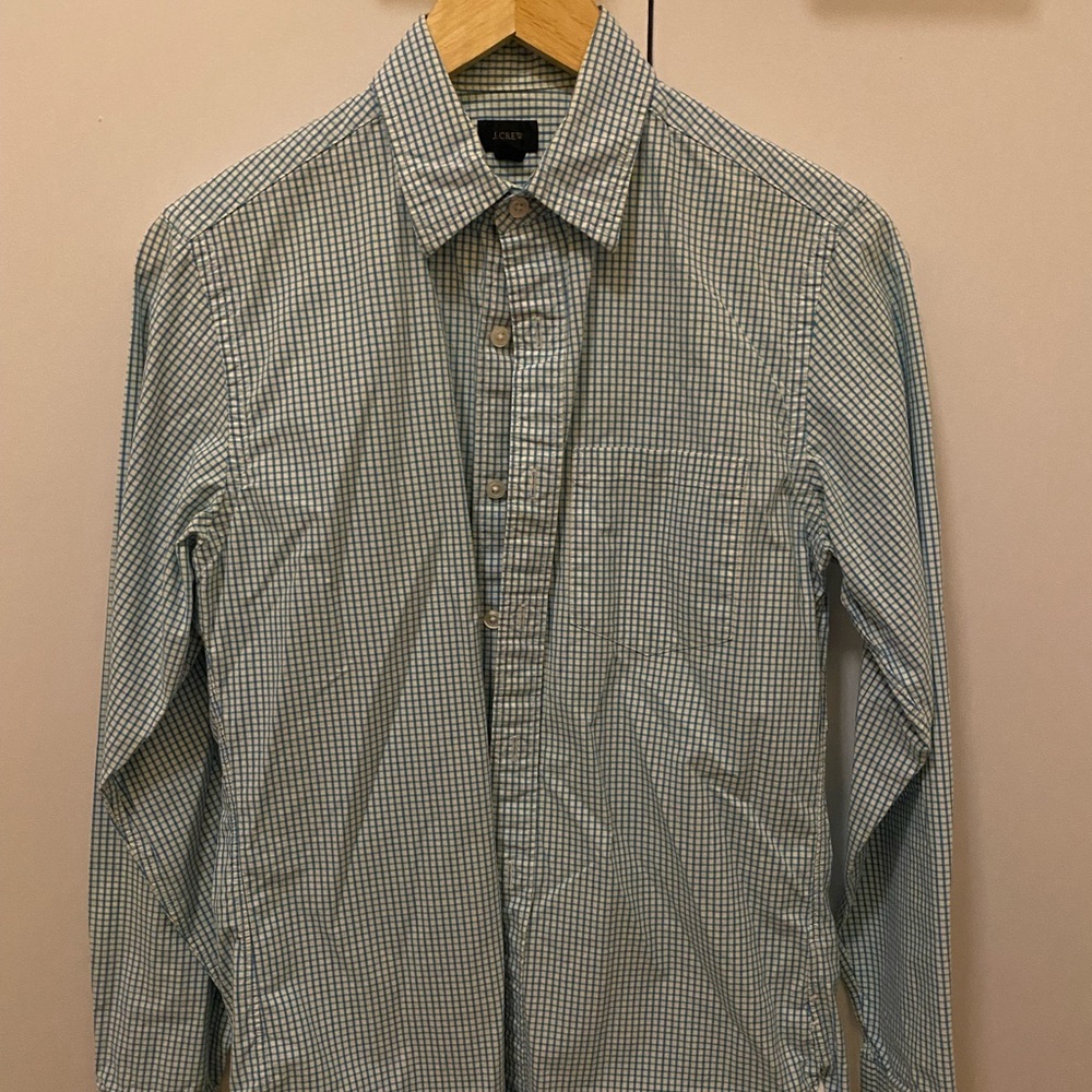 J. Crew Men’s Checkered Slim Fit Button Down